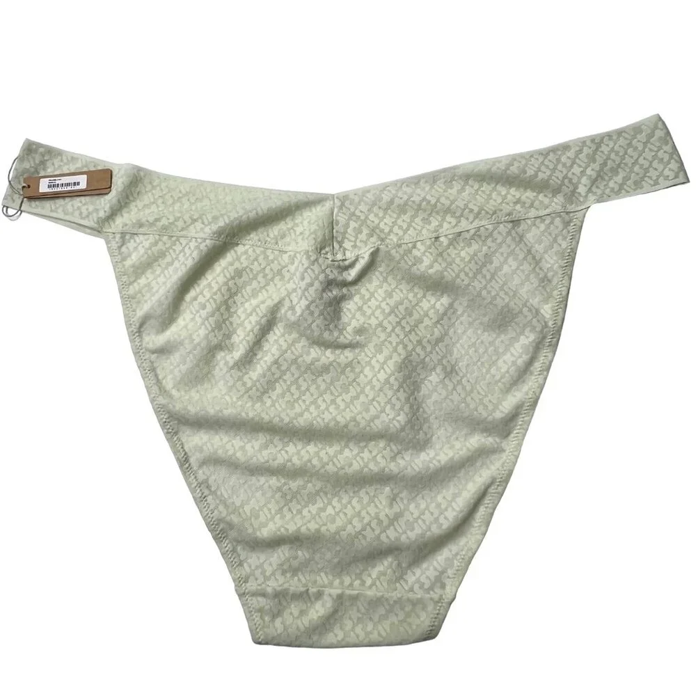 SKIMS Logo Mesh Cheeky Brief Lot of 2‎ Bone Berry 4X